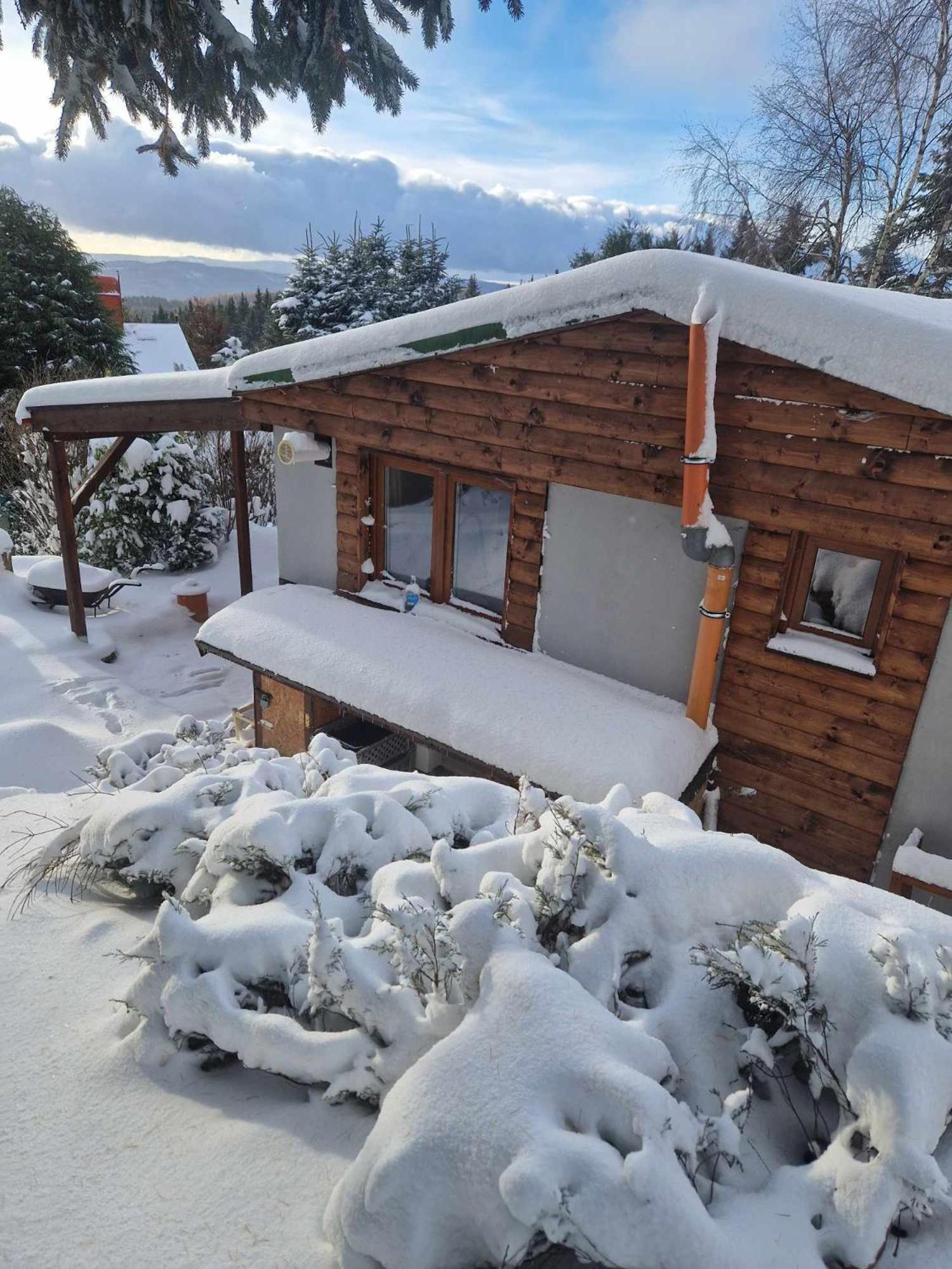 Chata Jeleni Drevenice S Vlastni Virivkou Horni Halze Exterior photo